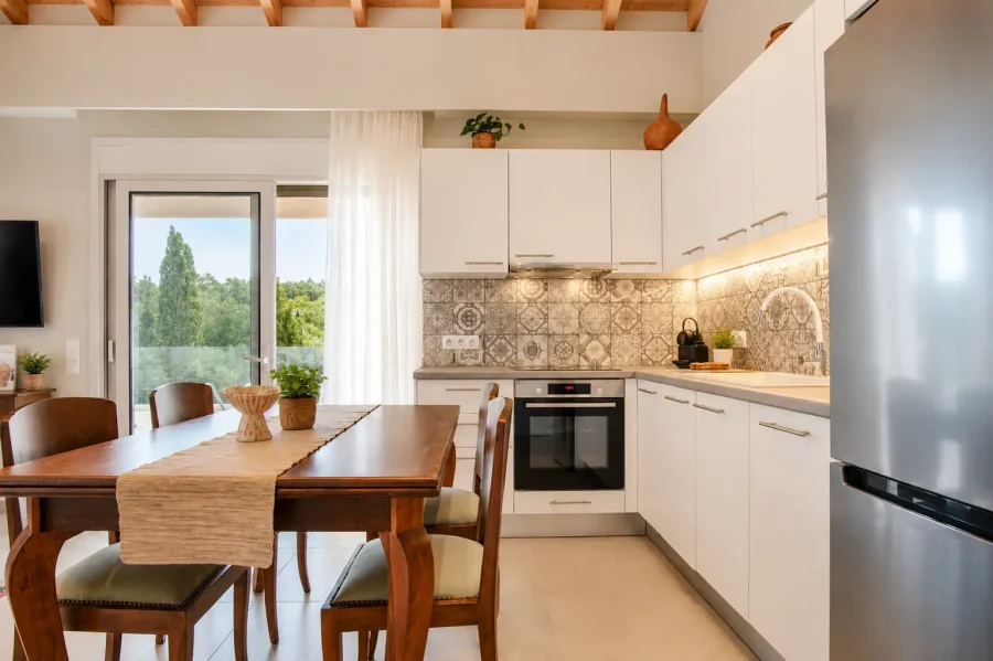 giardinia corfu holiday homes kitchen dining area 04
