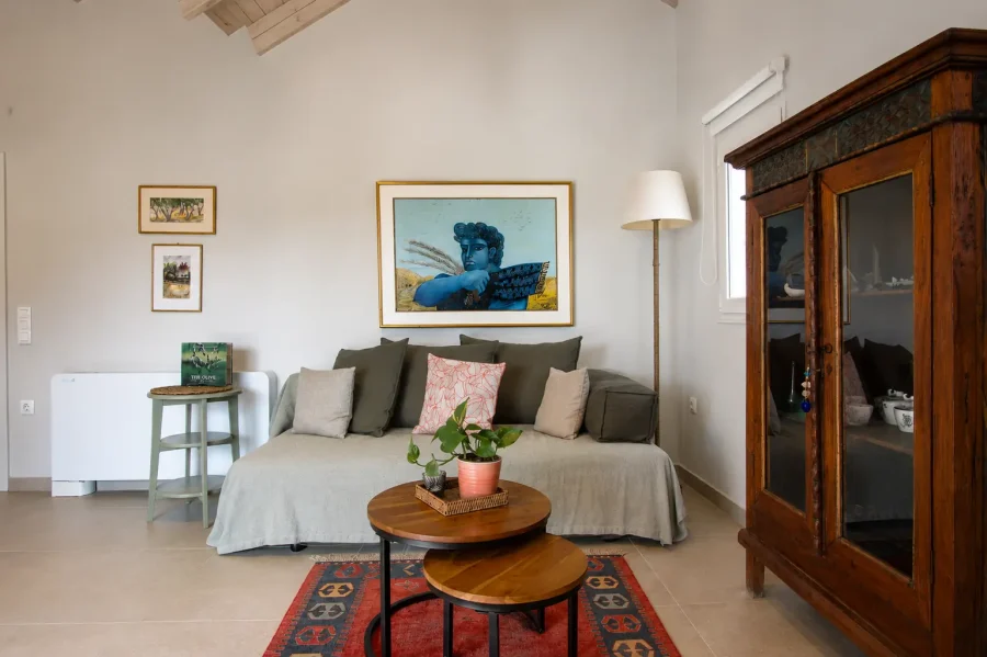 giardinia corfu holiday homes living room alternate angle 08