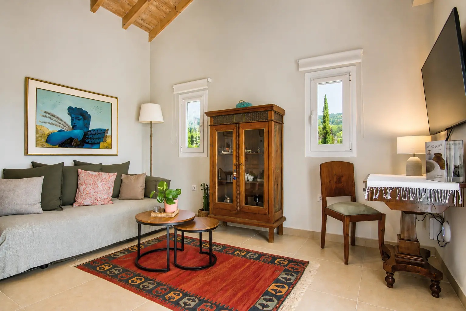 giardinia corfu holiday homes living room seating area 07